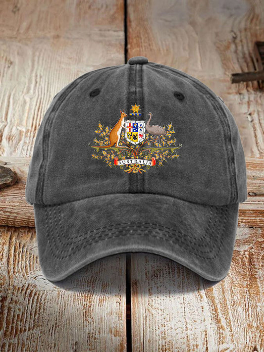 Zabawa Kapelusze z nadrukiem Vintage australijska flaga i herb
