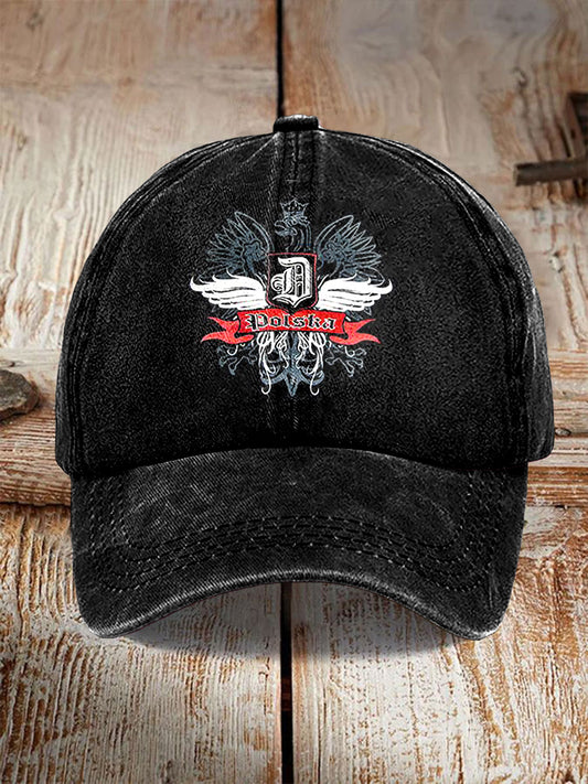 Czapka baseballowa z flagą białego orła