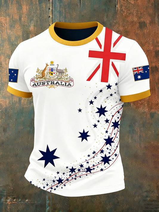 Męska koszulka retro Australia Casual