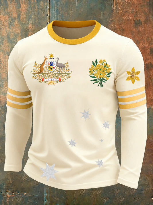 Męska koszulka retro Australia Casual