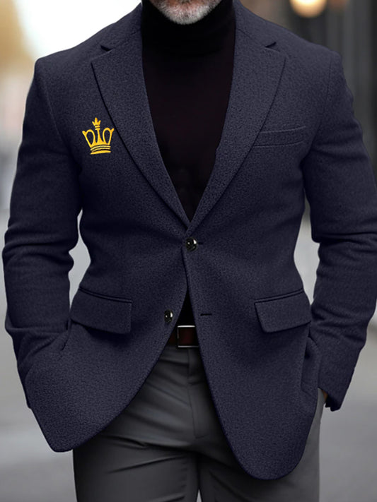 Męska kurtka biznesowa w stylu vintage