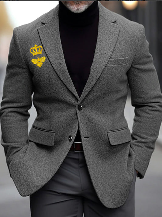 Męska kurtka biznesowa w stylu vintage