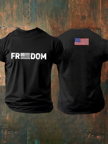 Męska koszulka pamiątkowa Charlie Kirk Turning Point USA Trump