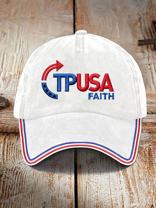 Unisex Punkt zwrotny USA Trump Charlie Kirk Pamiątkowy nadruk Kapelusz Slouch