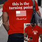 Męska koszulka pamiątkowa Charlie Kirk Turning Point USA Trump
