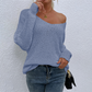✨Damski sweter z odkrytymi ramionami Luźny, lekki sweter rozpinany Top