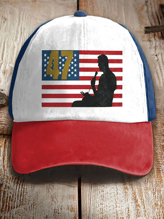 Pamiątkowy kapelusz z nadrukiem unisex Charlie Kirk