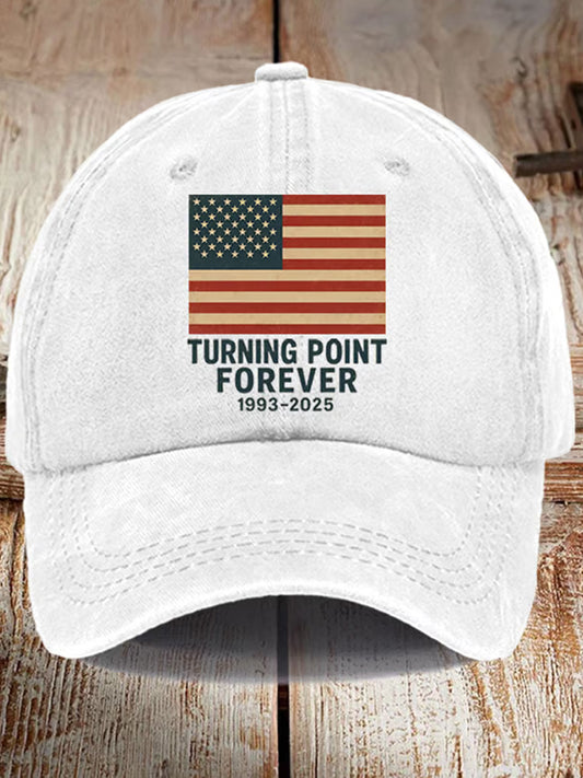 Pamiątkowy kapelusz z nadrukiem unisex Charlie Kirk