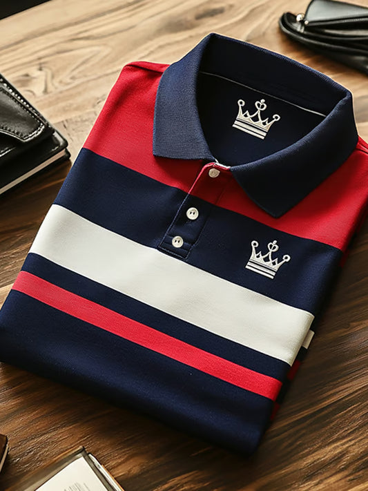 Męska koszulka polo Vintage Holiday Business Casual