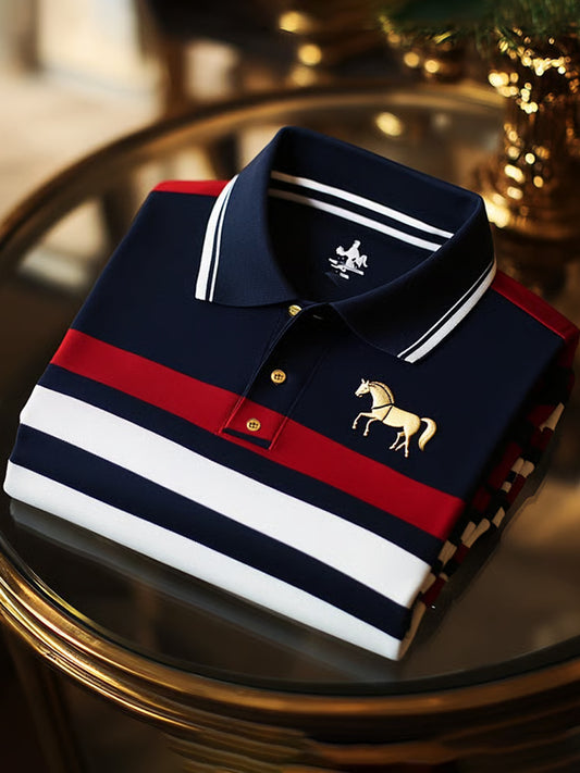 Męska koszulka polo Vintage Holiday Business Casual