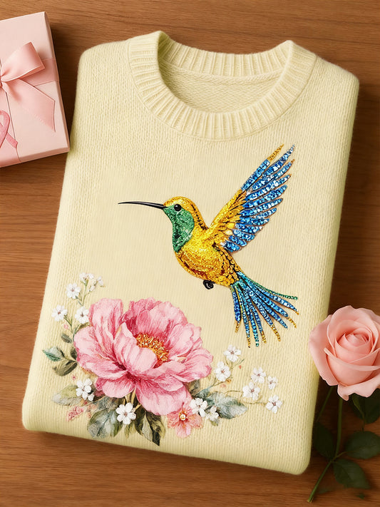 Damski artystyczny top z nadrukiem zwierzęcym Comfort z krótkim rękawem