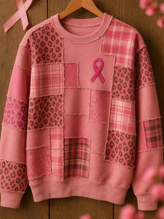 Damski sweter w stylu retro z nadrukiem w stylu komfortowym