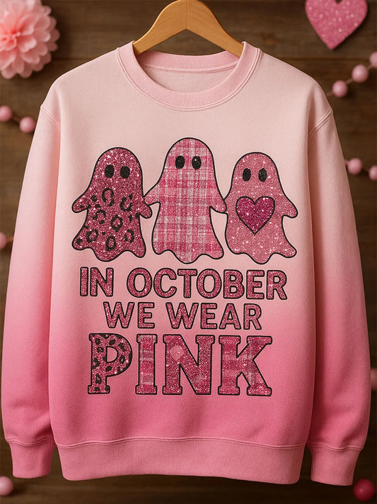 Damski sweter w stylu retro z nadrukiem w stylu komfortowym