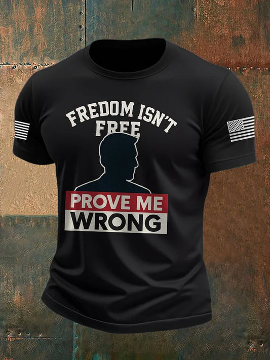 Męska koszulka pamiątkowa Charlie Kirk Turning Point USA Trump