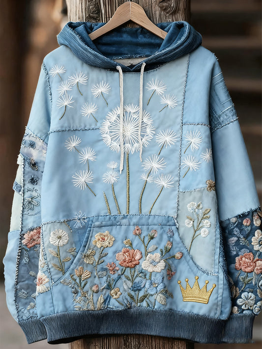 Unisex Animal Art Print Casual Vintage Bluza z kapturem