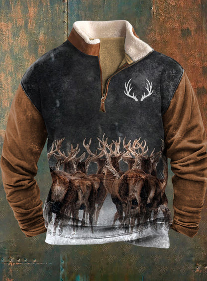 Męska koszulka retro Western Casual