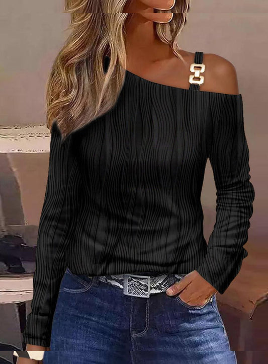 Damski top retro na co dzień Comfort