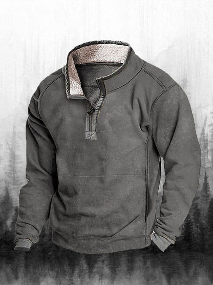 Męski top z nadrukiem zachodnim w stylu retro, na co dzień