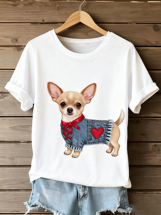 Wygodna koszulka damska Vintage Art Animal Print