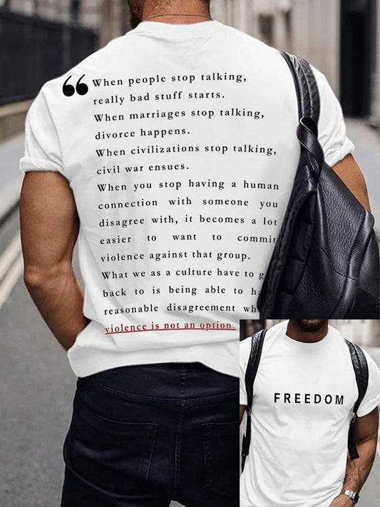 Męska koszulka pamiątkowa z nadrukiem w stylu vintage Charlie Kirk American Flag