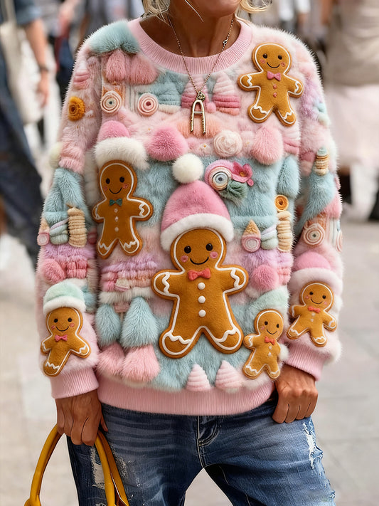 Damski sweter z dzianiny w stylu vintage