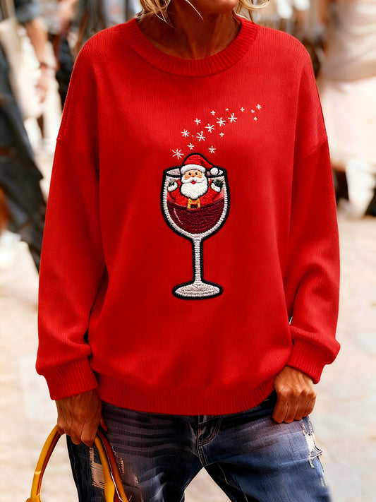 Damski sweter z dzianiny w stylu vintage