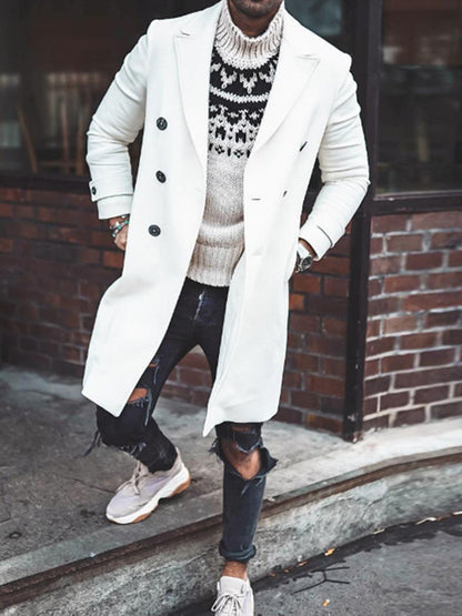 Męska kurtka kardigan w stylu retro biznesowym