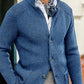 Męska kurtka kardigan w stylu retro biznesowym