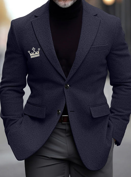 Męski Vintage Business Casual Blazer