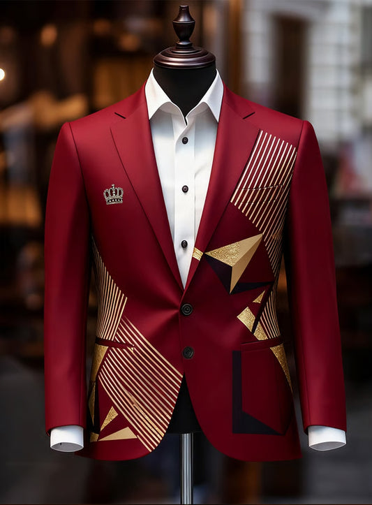 Męski Vintage Business Casual Blazer