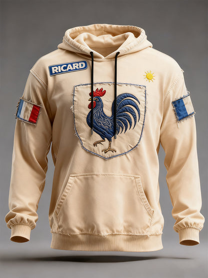 Męska bluza z kapturem oversize z kieszeniami