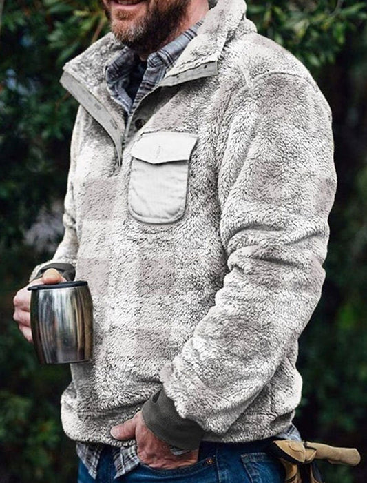 Męskie Retro Art Print Casual Top