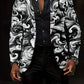 Męskie Retro Art Print Casual Blazer