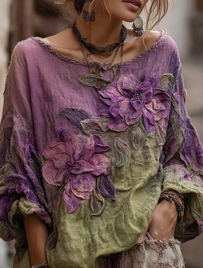 Damski retro czeski top na co dzień