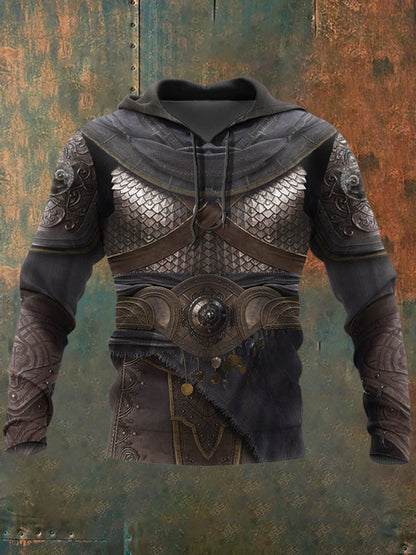 Casualowa bluza z nadrukiem w stylu retro