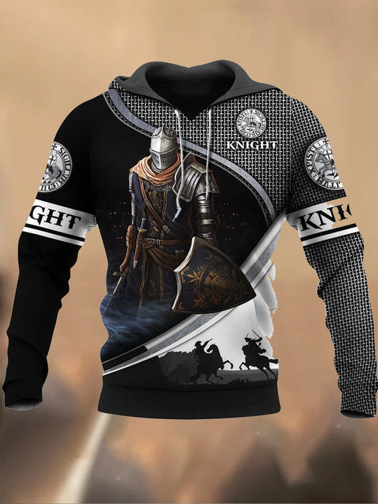 Casualowa bluza z nadrukiem w stylu retro