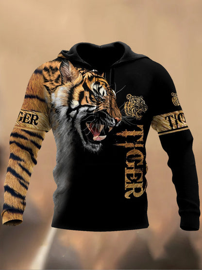 Casualowa bluza z nadrukiem w stylu retro