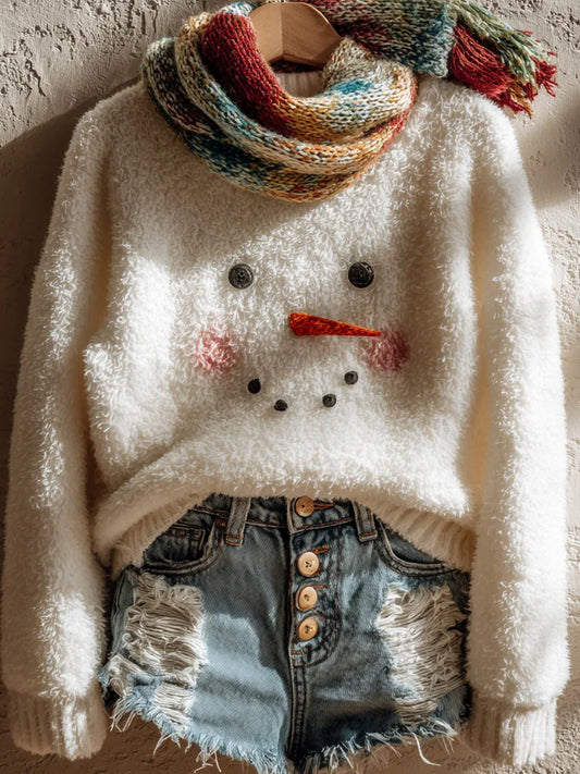 Komfortowy sweter na co dzień dla kobiet w stylu vintage