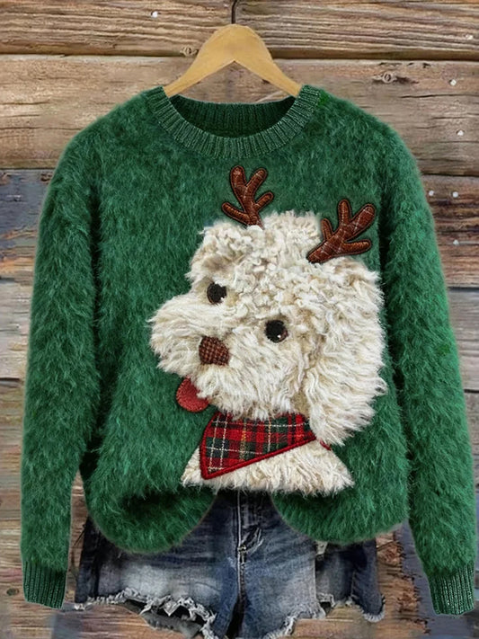 Komfortowy sweter na co dzień dla kobiet w stylu vintage