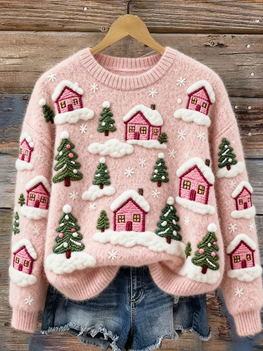 Komfortowy sweter na co dzień dla kobiet w stylu vintage