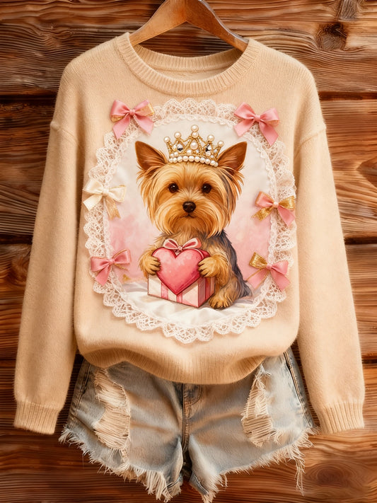 Damskie Vintage Animal Art Print Casual Retro Bluza z kapturem