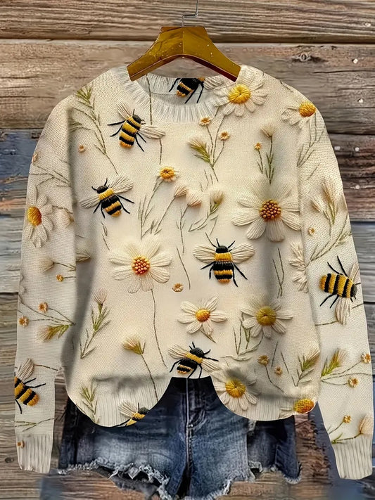 Damskie Vintage Animal Art Print Casual Retro Bluza z kapturem