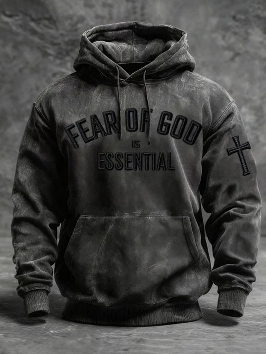 Męska bluza z kapturem w stylu vintage Art Faith