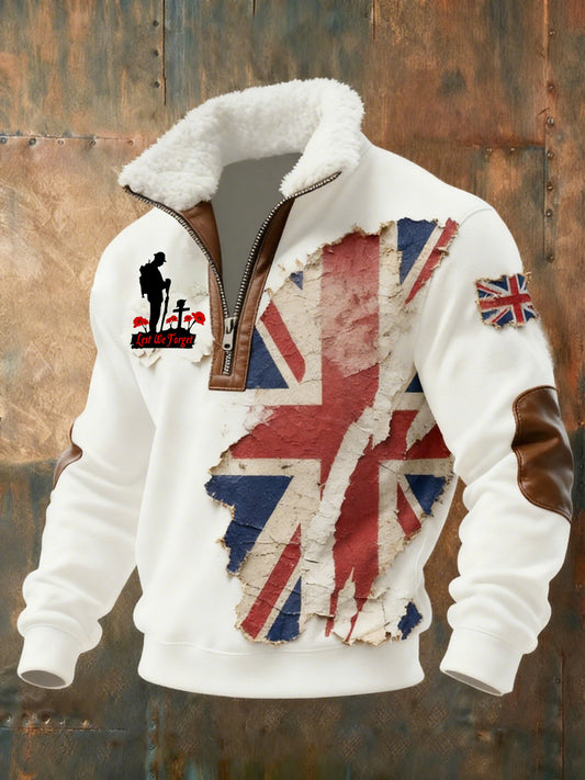 Bluza z makowym kołnierzykiem z okazji Dnia Pamięci Mężczyzn „ Zapomnij o mnie nie”