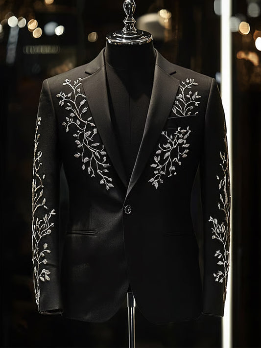 Męski Vintage Business Casual Blazer