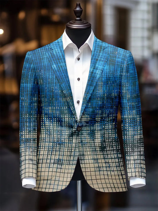 Męski Vintage Business Casual Blazer
