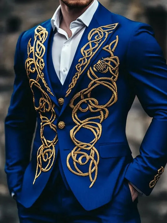 Męski Vintage Business Casual Blazer