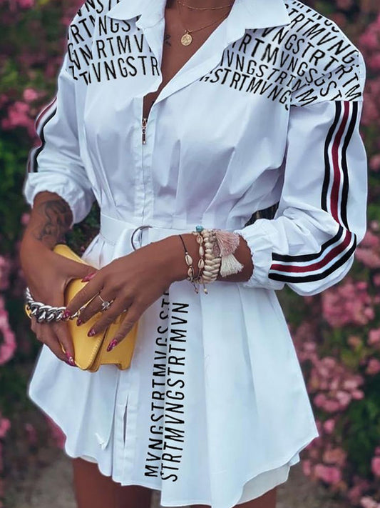 Damska sukienka z rękawem retro z latarnią