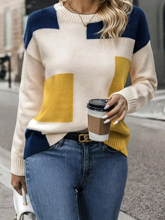 Komfortowy sweter na co dzień dla kobiet w stylu vintage