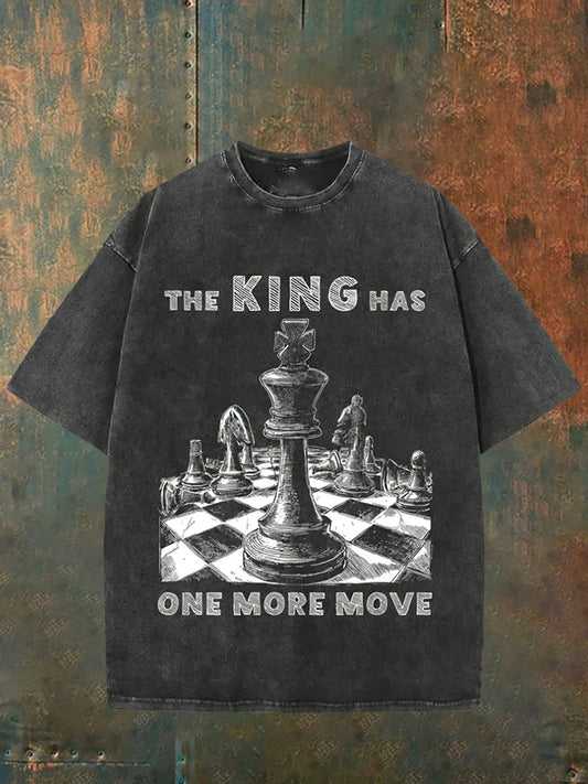 Męska koszulka w stylu vintage w trudnej sytuacji Christian umyta na co dzień